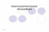 Gastrointestinal disorders 12/26/2015. Introduction The gastrointestinal (G.I.) tract comprises the oral cavity, esophagus, stomach, small intestine (duodenum,