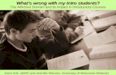 What’s wrong with my Intro students? What’s wrong with my Intro students? The Affective Domain and its Impact in Introductory Courses Karin Kirk, SERC.