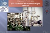 D. Dąbrowski, M. Peryt, K. Rosłon Gas system for MPD Time-of-Flight detector 3-7 November 2015NICA DaysD. Dąbrowski.