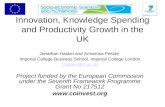 Innovation, Knowledge Spending and Productivity Growth in the UK Jonathan Haskel and Annarosa Pesole Imperial College Business School, Imperial College.