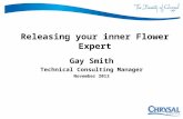 1 Releasing your inner Flower Expert Gay Smith Technical Consulting Manager November 2013.