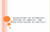 R EVOLUTIONS IN TECHNOLOGY, G RAYING OF A MERICA, AND MULTICULTERISM IN POLITICS.