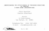 May 22, 20021 UNDERSTANDING THE EFFECTIVENESS OF PRECURSOR REDUCTIONS IN LOWERING 8-HOUR OZONE CONCENTRATIONS Steve Reynolds Charles Blanchard Envair 12.