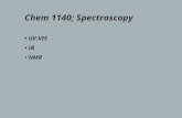 Chem 1140; Spectroscopy UV-VIS IR NMR. UV-VIS Spectroscopy.