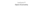 Lecture 9 Open-Economy. Open and Closed Economies – A closed economy is one that does not interact with other economies in the world. There are no exports,