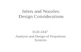 Inlets and Nozzles: Design Considerations EGR 4347 Analysis and Design of Propulsion Systems.