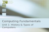 Computing Fundamentals Unit 1- History & Types of Computers.