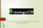 Mongodb.org A. Im, G. Cai, H. Tunc, J. Stevens, Y. Barve, S. Hei Vanderbilt University.