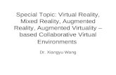 Special Topic: Virtual Reality, Mixed Reality, Augmented Reality, Augmented Virtuality â€“ based Collaborative Virtual Environments Dr. Xiangyu Wang
