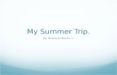 My Summer Trip. By Shannon Binns. (:. 4 States I went to. Illinois. Eau Clair. Minnesota. Michigan.