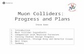 Muon Colliders: Progress and Plans Steve Geer 1.Introduction 2.Muon Collider Ingredients 3.Comaparison with Neutrino Factories 4.Cooling Channel Design.