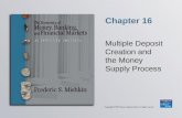 Chapter 16 Multiple Deposit Creation and the Money Supply Process.