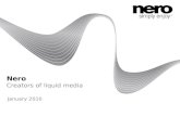 Nero Creators of liquid media January 2010. 2 About Nero Founded in 1995 Corporate Headquarters: Karlsbad, Germany 500 employees worldwide Privately held.