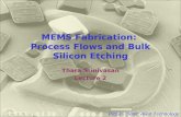 Thara Srinivasan Lecture 2 MEMS Fabrication: Process Flows and Bulk Silicon Etching Picture credit: Alien Technology.