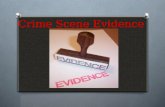 Crime Scene Evidence. Two general types of evidence: 1. Testimonial or Direct Evidence 2. Physical or Indirect Evidence.