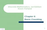 Discrete Mathematics, 1st Edition Kevin Ferland Chapter 6 Basic Counting 1.