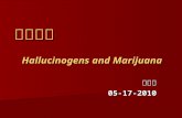 藥物濫用 Hallucinogens and Marijuana 林惠茹05-17-2010. Learning Objectives- Hallucinogens Major hallucinogens Major hallucinogens Describe the major types of.