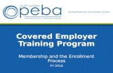 Covered Employer Training Program Membership and the Enrollment Process FY 2016.