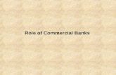 Role of Commercial Banks. Types of investment banks.