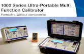 1000 Series Ultra-Portable Multi Function Calibrator Portability, without compromise.