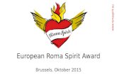 European Roma Spirit Award Brussels, Oktober 2015