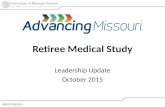 2 Retiree Medical Study Leadership Update October 2015.