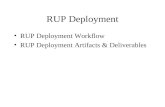 RUP Deployment RUP Deployment Workflow RUP Deployment Artifacts & Deliverables