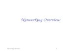 Networking Overview 1 Networking Overview. Networking Overview 2 Network  Includes o Computers o Servers o Routers o Wireless devices o Etc., etc.