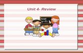 Unit 4- Review. Write the factors of 32. 1, 32; 2, 16; 4, 8.