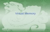 1 Virtual Memory. Cache memory: provides illusion of very high speed Virtual memory: provides illusion of very large size Main memory: reasonable cost,