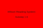 Wilson Reading System Substep 1.6. Part 1 Sound Cards Quick Drill.