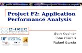 Project F2: Application Performance Analysis Seth Koehler John Curreri Rafael Garcia.