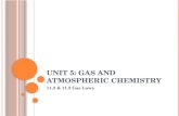 U NIT 5: G AS AND A TMOSPHERIC C HEMISTRY 11.2 & 11.3 Gas Laws.