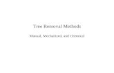 Tree Removal Methods Manual, Mechanized, and Chemical.