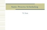 Static Process Scheduling Yi Sun. Overview  Before execution, processes need to be scheduled and allocated with resources  Objective Enhance overall.
