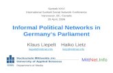 Informal Political Networks in Germany‘s Parliament Klaus LiepeltHaiko Lietz liepelt@mittnet.infolietz@mittnet.info Sunbelt XXVI International Sunbelt.