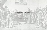 Martin Luther 1483-1546. Background Augustinian monk Taught at the University of Wittenberg in Saxony.