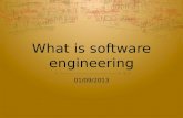What is software engineering 01/09/2013. Software Products  Generic Products  Customizable Products  Bespoke (fully customized, unique) Products.