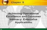 9.1 9 Chapter Achieving Operational Excellence and Customer Intimacy: Enterprise Applications.
