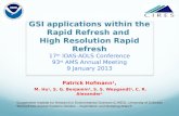 GSI applications within the Rapid Refresh and High Resolution Rapid Refresh 17 th IOAS-AOLS Conference 93 rd AMS Annual Meeting 9 January 2013 Patrick.