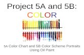 Project 5A and 5B: COLOR 5A Color Chart and 5B Color Scheme Portraits Using Oil Paint.