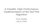 A Parallel, High Performance Implementation of the Dot Plot Algorithm Chris Mueller July 8, 2004.
