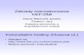 Základy Mikroekonomie - přednáška 1