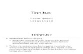 Tinnitus Idk