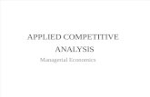 Applied Competitive Analysis