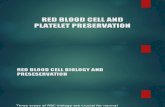Red Blood Cell and Platelet Preservation