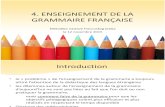 4. Enseignement de La Grammaire Francaise (12!11!2015)