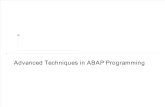 03 - Advanced ABAP Programming