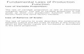 Laws of Production Function