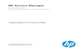 HP Service Manager Tailoring Best Practices Guide